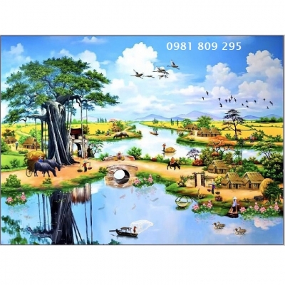 Gạch 3d làng quê hp261