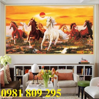 Tranh ngựa - gạch tranh 3d mã đáo thành công FGD6