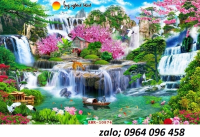 Tranh gạch 3d phong thủy mệnh mộc - HNMM94