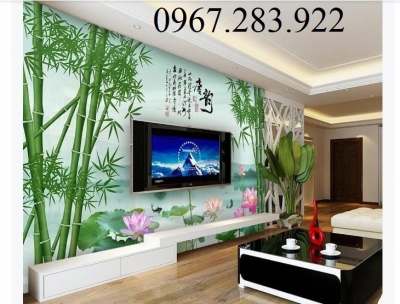 Gạch ốp tường 3D cây tre