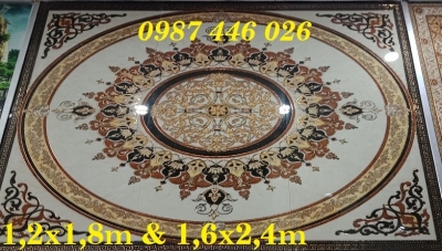 Gạch nền thảm khắc vàng HP2354