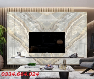 Tấm ốp tường giả đá sợi than tre