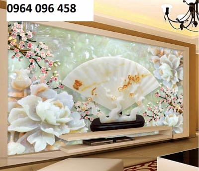Mẫu tranh gạch trang trí phòng khách 3d - GCVB111