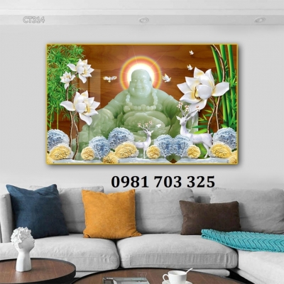 Tranh gạch phật di lặc đẹp