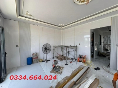 Tấm ốp tường sợi than tre phong cách hàn quốc