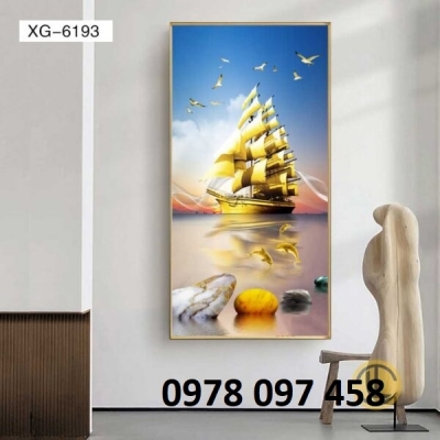 Tranh 3D - thuận buồm xuôi gió