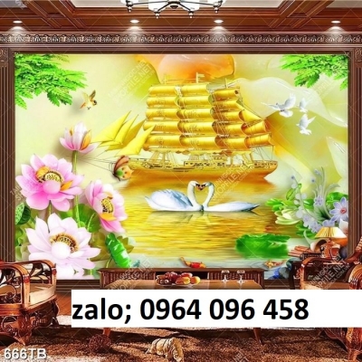 Tranh thuận buồm xuôi gió 3d - gạch tranh 3d - LHĐ3