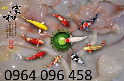 Tranh phong thủy 3d - tranh gạch 3d phong thủy - JNNN7
