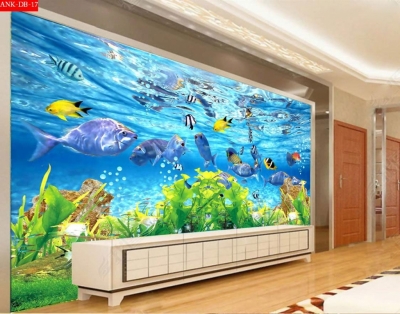 Tranh gạch 3d cá heo đại dương - SXD432