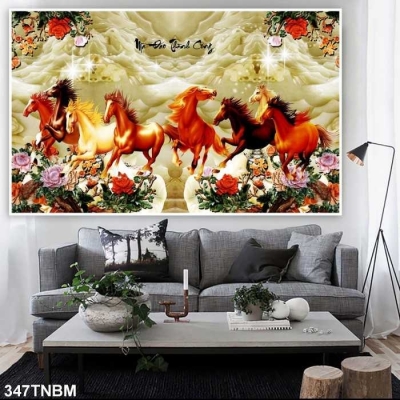 Tranh gạch 3d phong thủy phòng khách - 699NCC