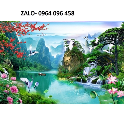 Tranh gạch 3d phong cảnh đồng quê - HGF53