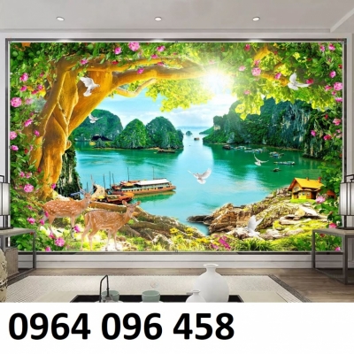 gạch dán tường 3d phong cảnh - MM54