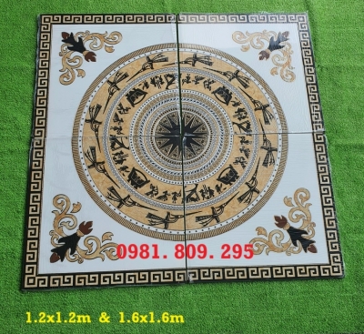 Thảm gạch hoa văn vuông đẹp HN8332