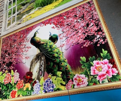 Tranh gạch 3d - gạch tranh 3d trang trí phòng khách - KDSX32