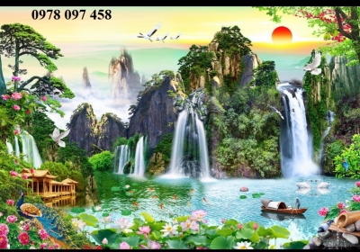 Gạch tranh 3D - tranh phong cảnh