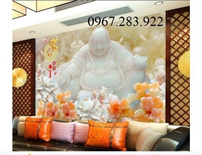 Gạch ốp tường 3D Phật Di Lặc