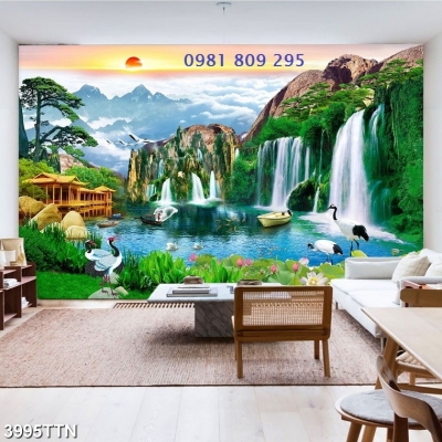 Gạch 3d tranh thiên nhiên phong cảnh HP15585
