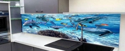 kính 3d ốp bếp - MD21
