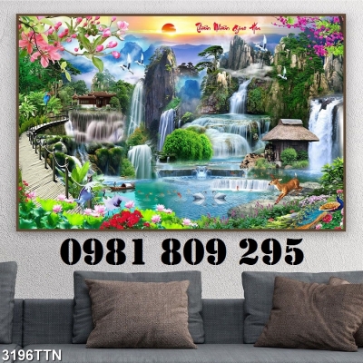 Gạch 3d thiên nhiên đẹp JP774