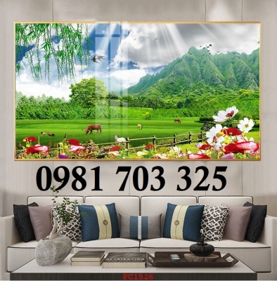Tranh gạch men phong cảnh 3D