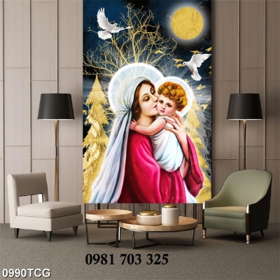 Gạch tranh công giáo 3D ốp tường