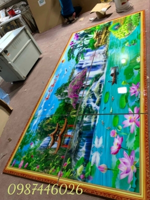 Gạch tranh thác nước HP933