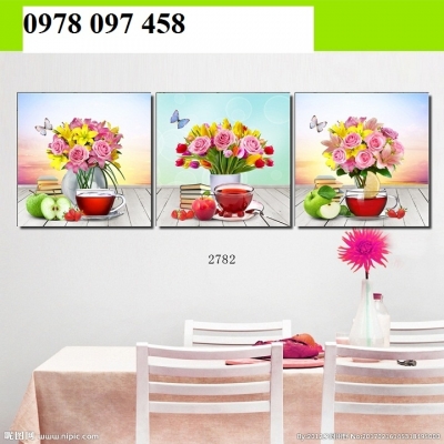 Tranh dán tường phòng ăn