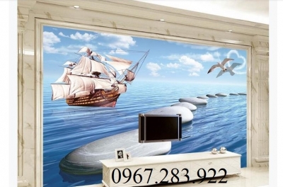 Tranh tường họa tiết chất liệu gạch men cao cấp