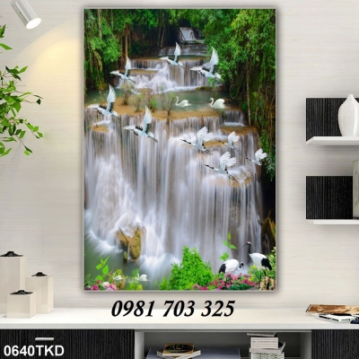 tranh khổ đứng, tranh 3D ốp tường