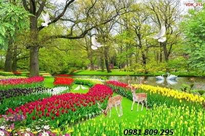 Tranh gạch men - gạch tranh 3d phong cảnh