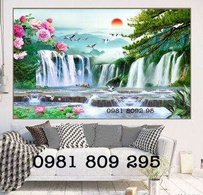 Gạch 3d , Tranh gạch men 3d thiên nhiên giao hoà