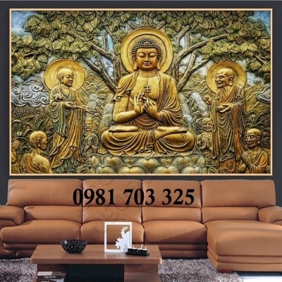 Tranh gạch 3D hình Phật trang trí