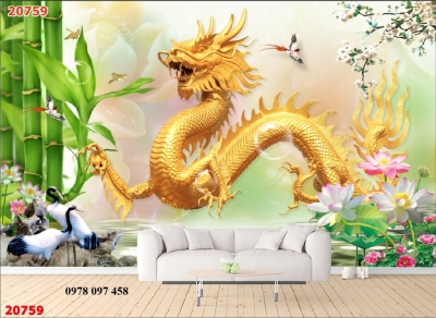 Tranh gạch long phụng