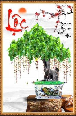Tranh gạch 3d cây cảnh - VCC8