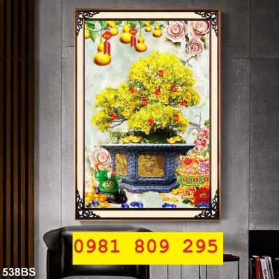 Tranh hoa mai , gạch tranh 3d hoa mai