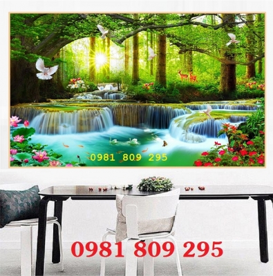 Gạch trang trí phong cảnh , gạch 3d