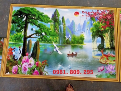 Gạch tranh thác nước- Ảnh thực tế HN9999