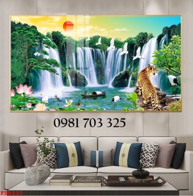 Gạch tranh phong thủy tuổi dần, tranh hổ