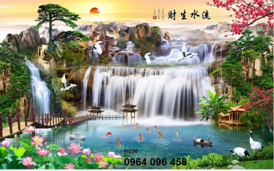 Tranh gạch 3d phong cảnh đồng quê - CXV44