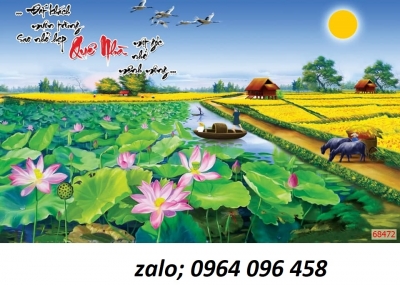 Tranh gạch phong cảnh đồng quê 3d -945CVB