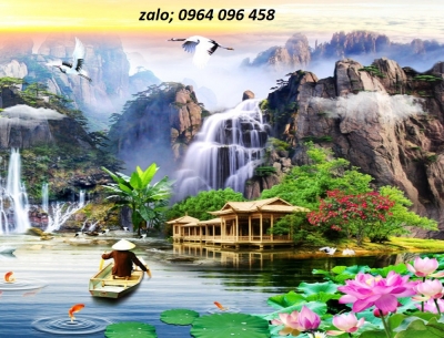 Tranh gạch 3d phong cảnh đồng quê - JSXX22
