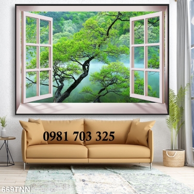 Tranh gạch đẹp 3d phong cảnh