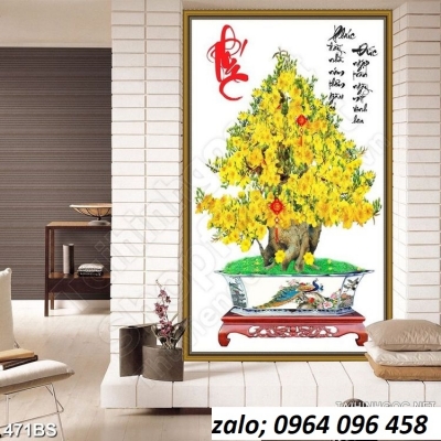 Tranh gạch 3d hoa mai - gạch tranh 3d hoa mai - SCXV53