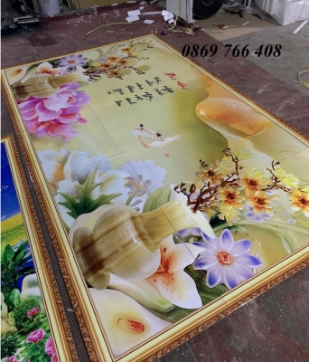 Gạch tranh-tranh gạch bình hoa 3D