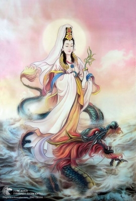 Tranh gạch 3d phật quan âm - KMN99