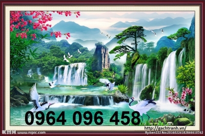 Tranh gạch men 3d ốp tường - tranh 3d phong cảnh - XCNN7