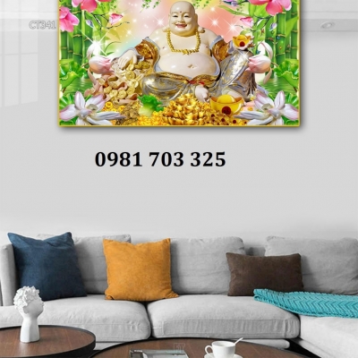 Tranh gạch phật di lặc đẹp