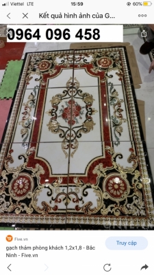 gạch thảm 3d lát phòng khách - SVT67