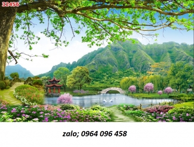 Tranh gạch 3d ốp tường tranh phong cảnh - DHJK90