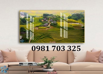 Gạch tranh 3D trang trí phòng khách đẹp